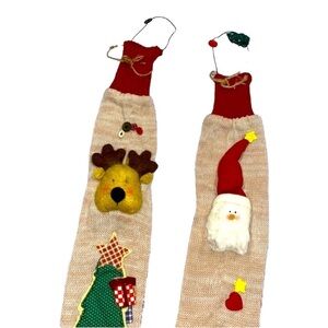 Vintage set of Christmas sock stockings